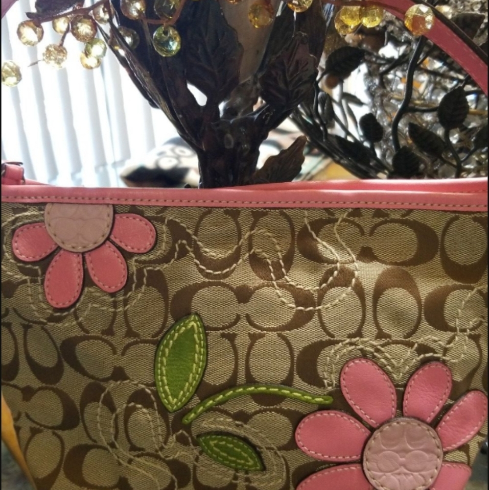 COACH FLORAL DAISY MOTIF BLEEKET HOBO BAG F14723